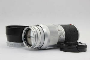 【返品保証】 ライカ Leica Elmar 135mm F4 レンズ フード付き s4553