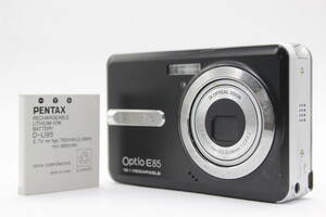 [ returned goods guarantee ] Pentax Pentax Optio E85 black 3x battery attaching compact digital camera s5220