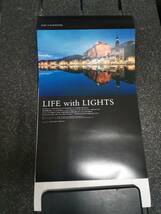 2024年 パナソニック カレンダー LIFE with LIGHTS 世界の景観照明 世界の街とあかり 24.7 ×５1cm グルノーブル　イスタンブール ウィーン_画像2