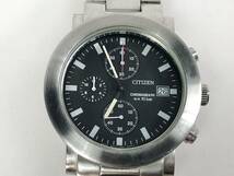 1213A【中古】CITIZEN CHRONOGRAPH シチズン クロノグラフ メンズ 腕時計 0510-S75438 ▲電池式/裏面無し/今回限りの出品_画像9