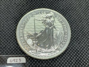 31.1グラム 2023年 (新品) イギリス「ブリタニア」純銀 1オンス 銀貨 (チャールズ3世)