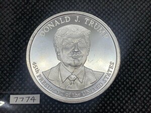 31.1グラム (新品) アメリカ「ドナルド・J・トランプ大統領」純銀 1オンス メダル