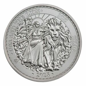 [保証書・カプセル付き] 2023年 (新品) セントヘレナ「ウナとライオン」純銀 1オンス 銀貨