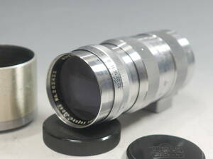 ◆Nikon【NIKKOR-Q・C 1:3.5 f=13.5cm】Nippon Kogaku Lマウント フード付属 ニコン