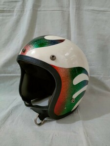 セーフテック ビンテージ ジェットヘルメット ヴィンテージ チョッパー 70s マルチフレア safetech vintage