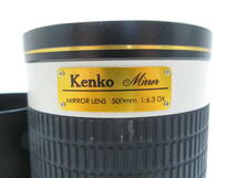No.011 Kenko MIRROR LENS 500mm 6.3 DX アンティーク ジャンクカメラ 動作未確認_画像5