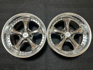 WORK ワーク VS-KF vskf 18インチ 5h PCD114.3 10J オフセット38 クロームメッキ 2本 ドリケツ リバレル JDM 