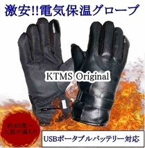 ★新品未使用!!★電気保温・電熱グローブ・フリーサイズ・USBポータブルバッテリー対応★_画像1