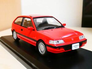 国産 名車コレクション 1/43 ホンダ シビック 1987 赤 アシェット 旧車 クラシックカー ミニカー Ｌ