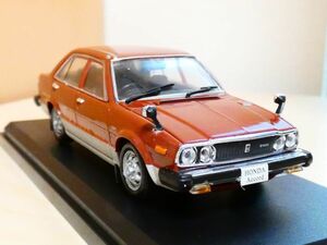 国産 名車コレクション 1/43 ホンダ アコード サルーン 1978 茶色 塗装劣化あり アシェット 旧車 クラシックカー ミニカー X