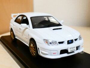 国産 名車コレクション 1/43 スバル インプレッサ WRX STI 2006 白 アシェット 旧車 クラシックカー ミニカー X