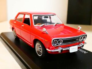 国産 名車コレクション 1/43 日産 ブルーバード 1600 SSS 1969 赤 ③ アシェット 旧車 クラシックカー ミニカー S1 nissan bluebird