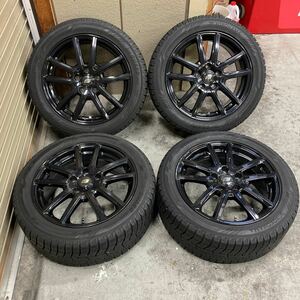 バリ山！2020年製！ヨコハマ IG60 215/50R17 BRANDLE 17×7J+48 PCD114.3/5H 4本 検: プリウスα レヴォーグ ヴォクシー ノア