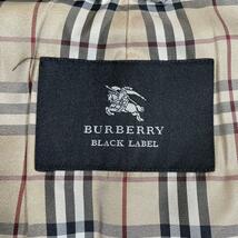 1円◆美品◆希少Lサイズ バーバリーブラックレーベル BURBERRY BLACK LABEL トレンチコート メンズ ビジネス ノバチェック 黒 シングル_画像9