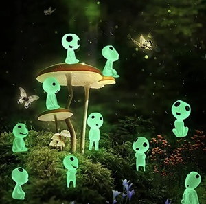 【新品未使用】発光プラスチック 10個 庭の装飾 木 妖精 ミニチュア装飾