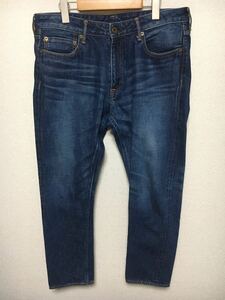 ジャパンブルージーンズ JAPAN BLUE JEANS PREP プレップ ジーンズ デニム パンツ 日本製 赤耳 色落ち USED メルローズ 加工 34