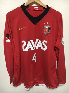 ナイキ 浦和 レッズ レッドダイヤモンズ シャツ ユニフォーム ユニホーム 長袖 サッカー Jリーグ NIKE URAWA REDS 4番 日本製 XL