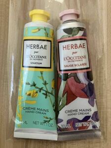 新品!!ロクシタン☆ハンドクリーム 30ml×2☆HBS エルバヴィオレット HBSO エルバガーデン L'OCCITANE