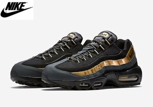 新品 28.5 NIKE ナイキ エア マックス 95 プレミアム ゴールド ブラック 黒 金 メタリック AIR MAX 未使用 箱付き 本物 正規品 538416-007