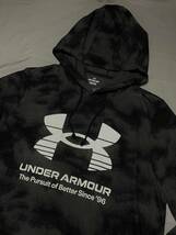 新品 2XL アンダーアーマー 黒 ブラック グレー スウェット 薄手軽量 上下 カモフラ underarmour パーカー フード ジョガーパンツ 正規品3L_画像6