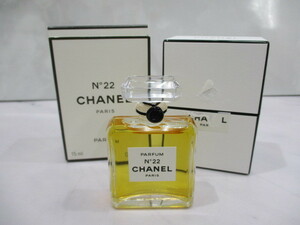 【12-132】未使用 CHANEL シャネル No22 パルファム 香水 15ml