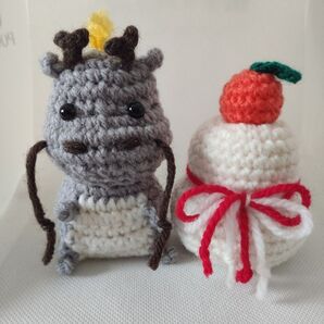 2024 辰年 干支 鏡餅 ハンドメイド