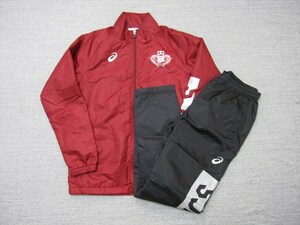 【正規品】アシックス製 早稲田大学 体育会 サッカー部 選手支給 実使用 トレーニング 上下セット 蹴球部