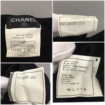 【未使用】CHANEL シャネル ココマーク 半袖 カットソー 黒 42_画像9