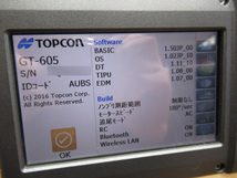 見学可能 TOPCON トプコン 自動視準トータルステーション GT-605 充電器 バッテリー2個 ケース 保証書 簡易動作確認済み 管理5Y1204E_画像5