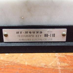 HI MOUND TELEGRAPH KEY HH-710 電鍵 管理5J1220J-A7の画像7