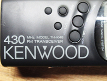 KENWOOD ケンウッド TH-K48 430MHz FMトランシーバー/スピーカーマイク SMC-32/付属品有 無線機 管理5I1219J-A8_画像4