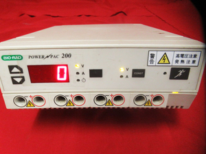 Power Pac 200 BIO-RAD バイオラッド パワーパック Power Supply パワーサプライ 電源 電源コード 管理5E1227L-A08