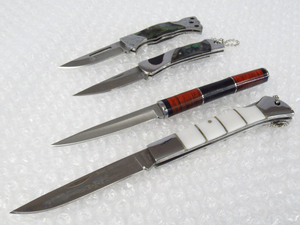 eセット 新品未使用 ナイフ 4本 まとめ コロンビア Columbia 263 G263 メーカー不明 T187 YINXIANG B1876 ホワイト 管理ナイフ