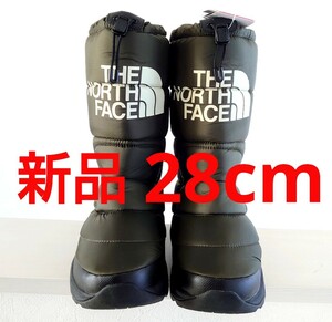 新品THE NORTH FACE Nuptse Bootie WP VI Tall ザノースフェイス ヌプシブーティー 防水ウォータープルーフ ウィンタースノーブーツ 28cm