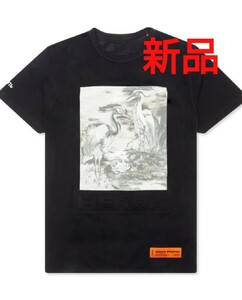 新品タグ付★HERON PRESTON BIRDS CTNMB ヘロンプレストン 立体ロゴ Tシャツ 国内正規品