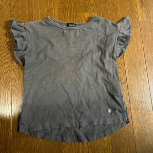 カットソー 半袖 トップス フリル　Tシャツ プチマイン　petit main 