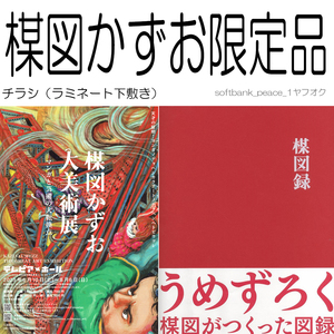 「 楳図かずお 大美術展 楳図録 うめずろく 限定品 ＋チラシ下敷パウチ 非売品 」現代アート Kazuo Umezu 図録 カタログ ポスター