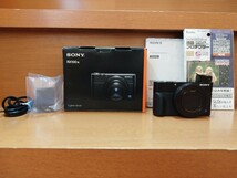 ☆1円スタート☆動作確認・撮影可☆SONY サイバーショット RX100 Ⅵ ( DSC-RX100M6 ）ジャンク☆新品画面保護フィルム付き☆_画像1