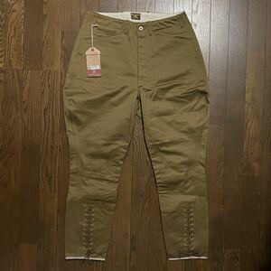 新品 タグ付き リアルマッコイズ BREECHES【32】W82 L67cm ジョッパーズパンツ KHA The REAL McCOY'S / MP21008 / 正規品