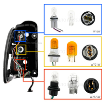 送込 トヨタ ハイラックス サーフ 180 185 系 後期仕様 コンビ テールランプ RZN180W RZN185W VZN180W VZN185W KZN185G KZN185W KDN185W_画像9