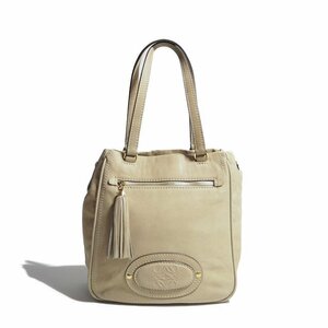 M5021R11 VLOEWE Loewe Vmado Lead leather tote bag beige / handbag lady's hole gram 