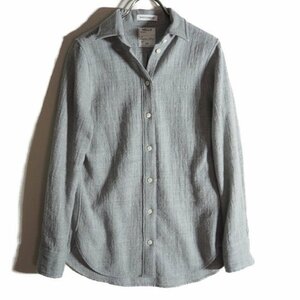 M5100f6　▼MADISONBLUE マディソンブルー▼　MADAME SHIRT WOOL VIYELLA ウールシャツ グレー 00 / MB184-5009 長袖 秋冬