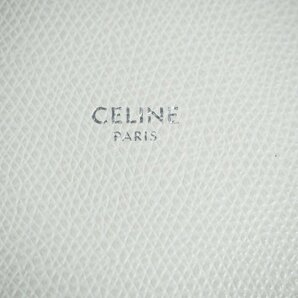 M5177R11 ▼CELINE セリーヌ▼ バーティカルスモール カバ トートバッグ ホワイト / 2WAY レザーバッグ ショルダーバッグ 白の画像6