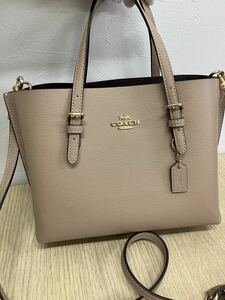 【美品】COACH C4084 コーチ　レザーモリートート25 ハンドバッグ　ショルダーバッグ　2way