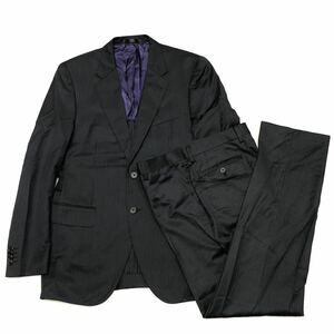 国内正規品 Paul Smith ポールスミス Ermenegildo Zegna エルメネジルド ゼニア ストライプ ウール2B ジャケット スラックスパンツ L