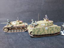 1/144完成品　4号戦車F1型(サイドスカート付き) & 3号戦車L型(後期) & BMWR75　1943年東部戦線_画像2