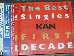 KAN ベスト「THE BEST SINGLES FIRST DECADE/ベスト・シングル・コレクション」帯付き CD