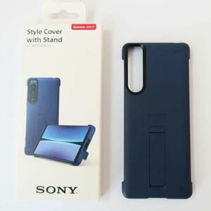 限定色★SONY★xperia 5Ⅳ ソニー純正 スマホケース エクスペリア ブルー 正規品【中古】スタンド 青色 XQZ-CBCQ 希少