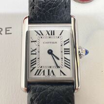 新品 未使用 2022年11月購入 カルティエ CARTIER WSTA0042 タンク SM マスト レディース 箱・ケース、ギャランティカード付 革ベルト_画像2