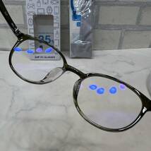 美品 Zoff PC めがね (ブルーライトカット率約35%) ZN201P02-64A1 眼鏡 ケース付き 度なし_画像5
